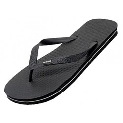 Wholesale Women's Rubber Zory Flip Flops  Case Pack 48  Black Only