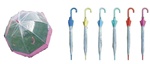Clear Bubble Umbrella w/Color Trim 34 Inch Wide Case Pack 60