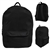 Wholesale 15 Inch Backpack Black Case Pack 24