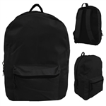 Wholesale 15 Inch Backpack Black Case Pack 24
