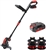 MZK String Trimmer, 20V Cordless Electric 12 Inch Weed Eater, Battery Powered Lightweight Weed Grass Trimmer/Edger, 8000 RPM 12-in 5.1lb with 2.0Ah Battery and Charger