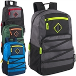 Wholesale 18.5 Inch Bungee Backpack - 4 Colors  Case Pack 24