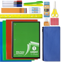 Wholesale 30 piece school supply kit