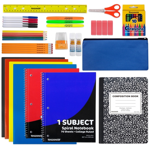 96 Pack of Pencil Pouch Bags- Bulk School Supplies Wholesale Case of 96  Pencil bags